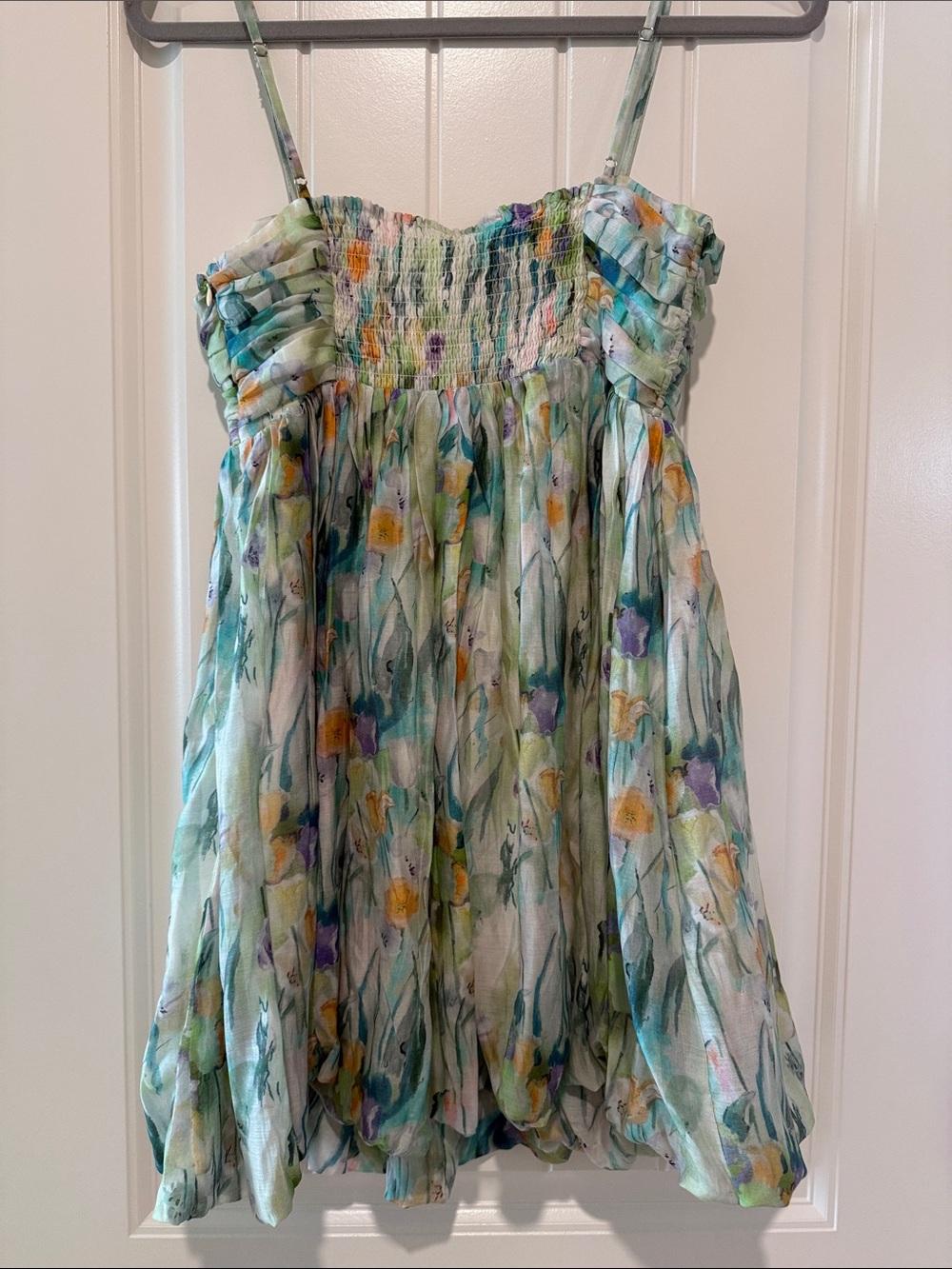 ASTR The Label Green Abstract Floral Mini Dress - Picture 9 of 9